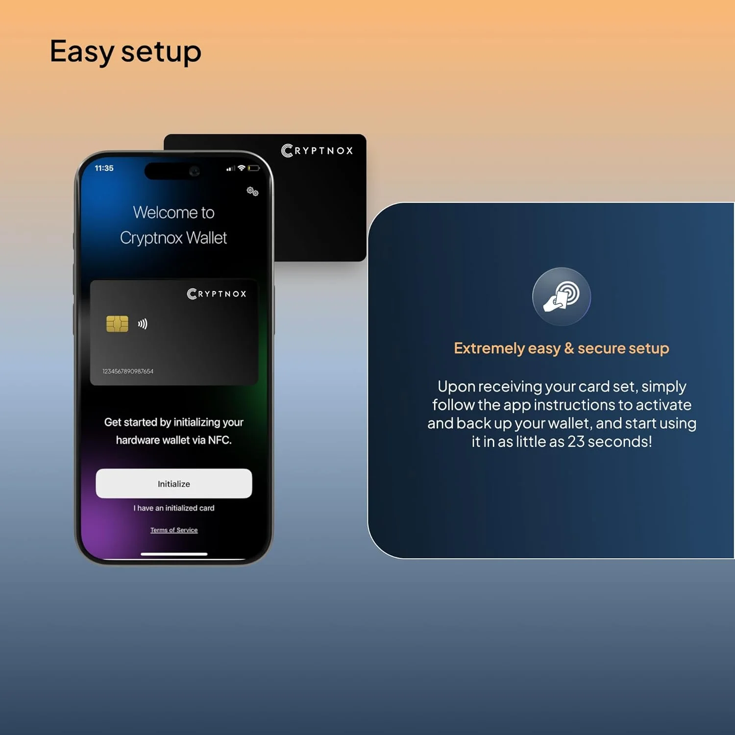 کیف پول سخت افزاری فوق امن کریپتو – بسته 2 عددی | کیف پول سرد کریپتو برای بیت کوین، اتریوم، ان اف تی و غیره | جفت سازی بیومتریک، ضربه زدن NFC رمزگذاری شده برای امضا | عملکرد کلید امنیتی FIDO2 اضافی