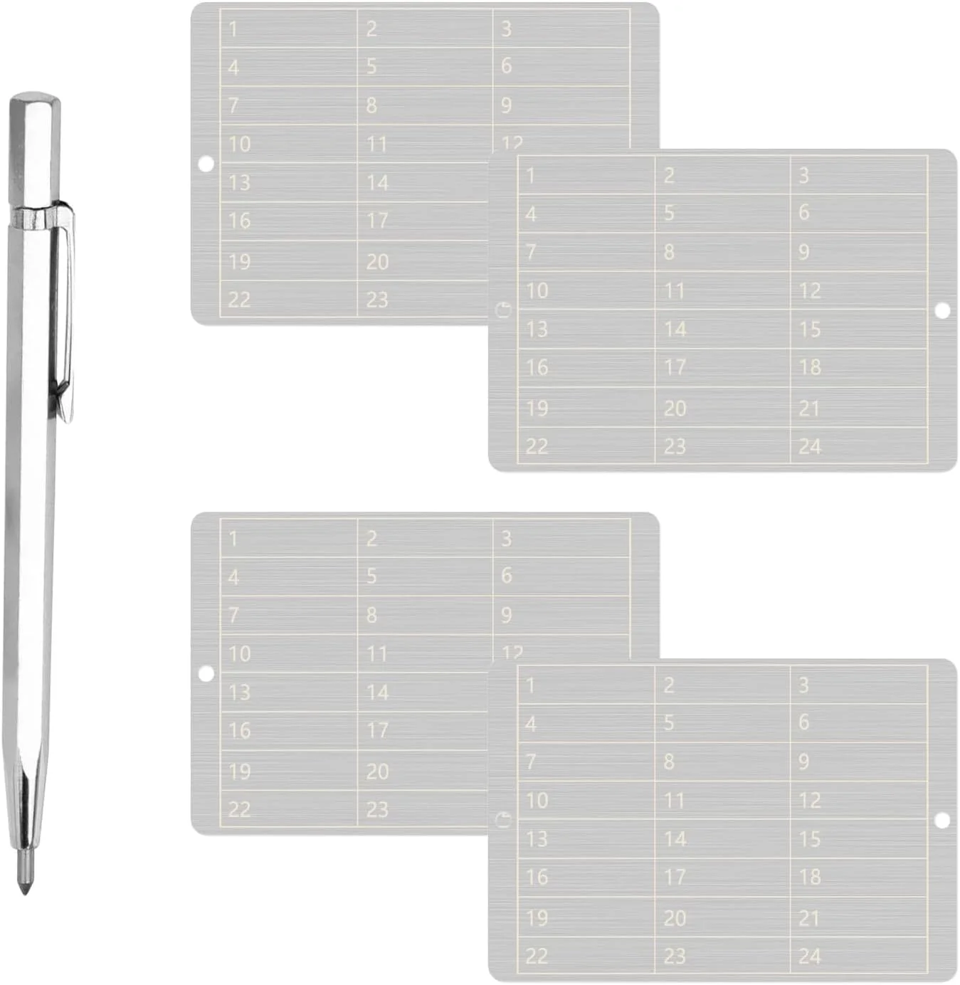 محافظ استیل عبارت بازیابی برای سخت افزار BIP39، مناسب برای ذخیره عبارات ۱۲ یا ۲۴ کلمه ای بیت کوین، پشتیبان گیری از کیف پول سرد، کیف پول های سخت افزاری فلزی ارز دیجیتال (شامل ۴ صفحه استیل ضد زنگ)