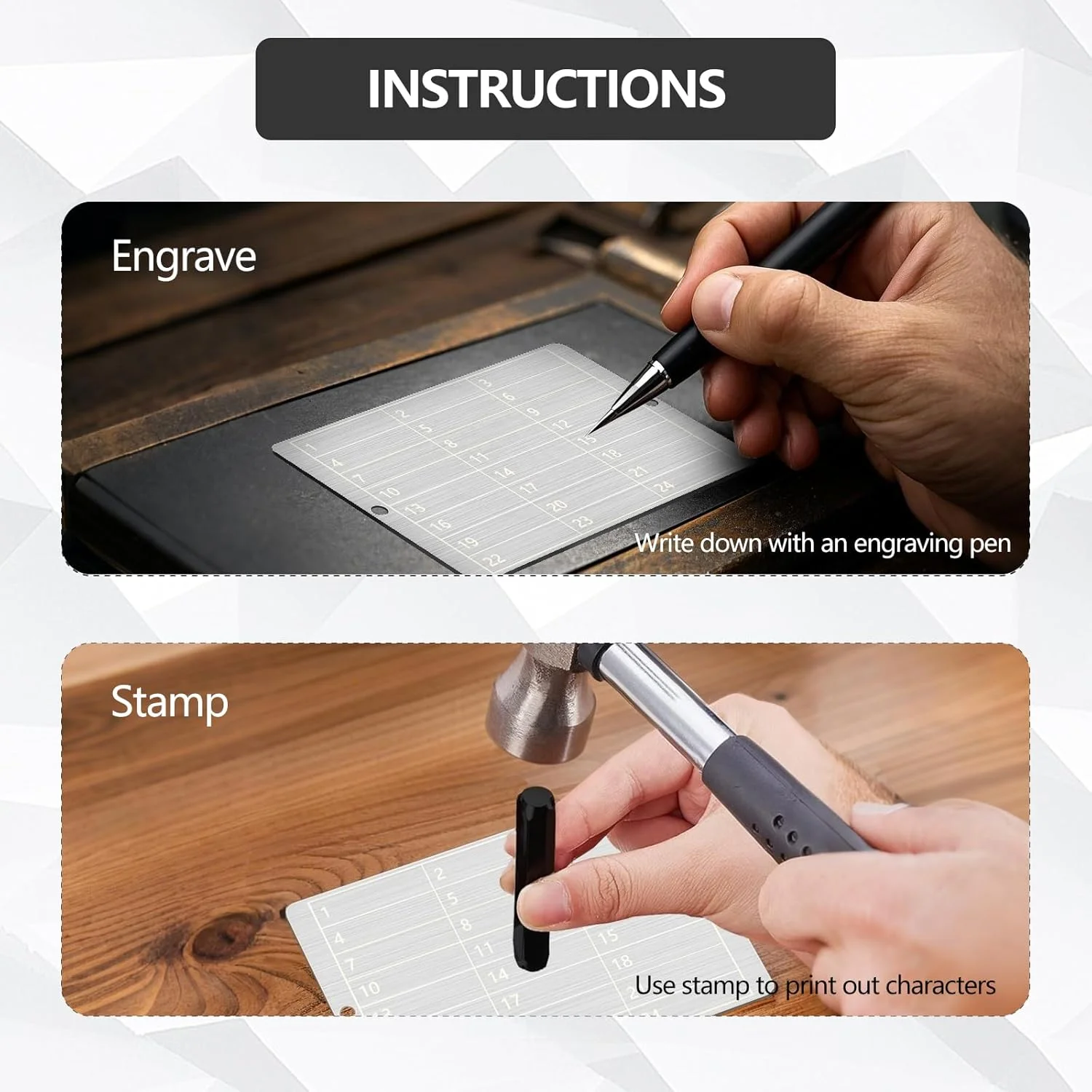 محافظ استیل عبارت بازیابی برای سخت افزار BIP39، مناسب برای ذخیره عبارات ۱۲ یا ۲۴ کلمه ای بیت کوین، پشتیبان گیری از کیف پول سرد، کیف پول های سخت افزاری فلزی ارز دیجیتال (شامل ۴ صفحه استیل ضد زنگ)