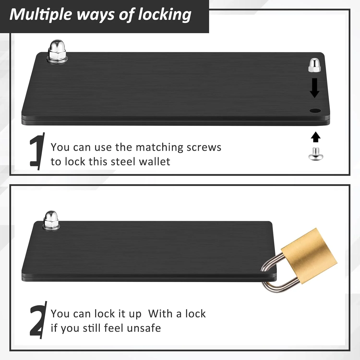 ها توپ، 2 عدد کیف پول رمزنگاری و 1 عدد قلم علامت گذاری صفحه فلزی، کیف پول های ارز دیجیتال برای پشتیبان گیری سرد سخت افزاری، ذخیره سازی بذر سازگار با سخت افزار Bip39 (مشکی) ها توپ، 2 عدد کیف پول رمزنگاری و 1 عدد قلم علامت گذاری صفحه فلزی، کیف پول های ارز دیجیتال برای پشتیبان گیری سرد سخت افزاری، ذخیره سازی بذر سازگار با سخت افزار Bip39 (مشکی)