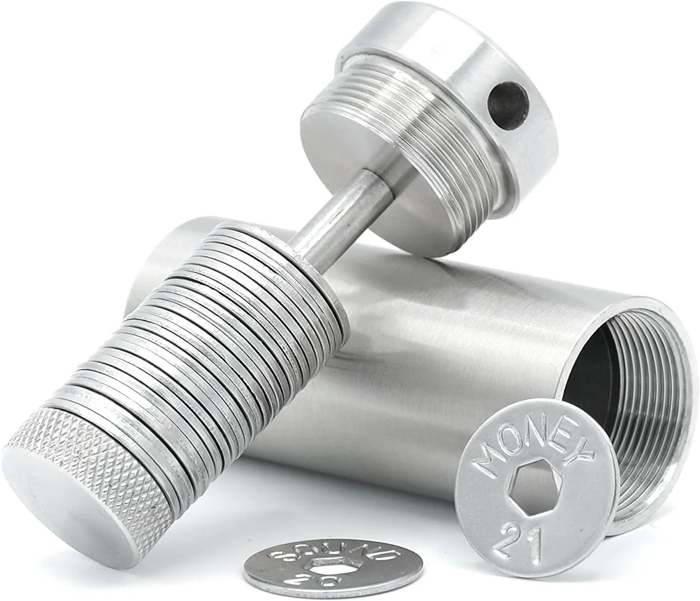 کیت شروع امن - کیف پول فولادی بیت کوین، پشتیبان گیری از سید، کیف پول رمزنگاری، ذخیره سازی سرد آفلاین عبارت بازیابی، سازگار با کیف پول های سخت افزاری مانند Coldcard، Ledger، Trezor