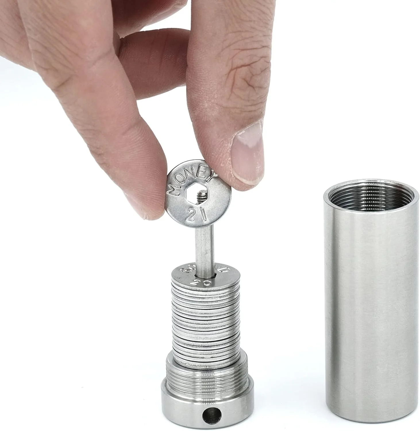 کیت شروع امن - کیف پول فولادی بیت کوین، پشتیبان گیری از سید، کیف پول رمزنگاری، ذخیره سازی سرد آفلاین عبارت بازیابی، سازگار با کیف پول های سخت افزاری مانند Coldcard، Ledger، Trezor