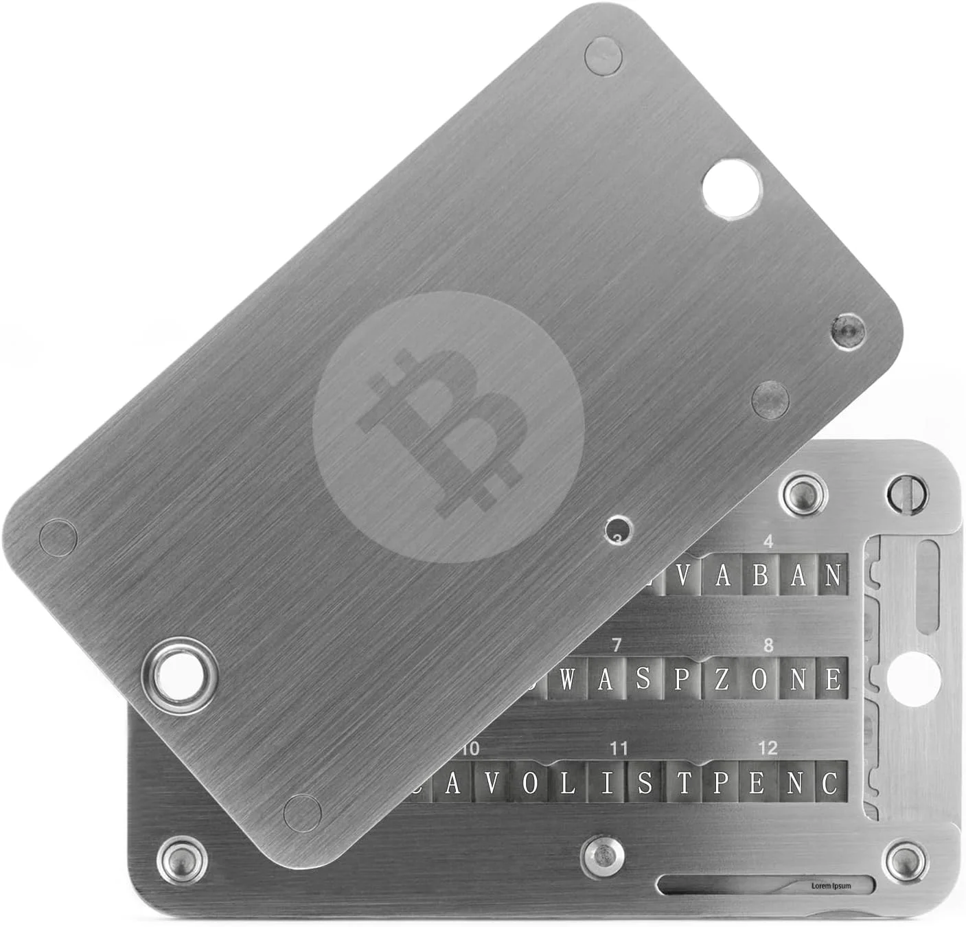 محافظ عبارت بازیابی ارز دیجیتال، کیف پول امن بیت کوین از جنس استیل ضد زنگ 304، پشتیبان گیری سرد کلید خصوصی، 3 صفحه سازگار با 24 کلمه و کیف پول های سخت افزاری BIP39، لجر، ترزور محافظ عبارت بازیابی ارز دیجیتال، کیف پول امن بیت کوین از جنس استیل ضد زنگ 304، پشتیبان گیری سرد کلید خصوصی، 3 صفحه سازگار با 24 کلمه و کیف پول های سخت افزاری BIP39، لجر، ترزور