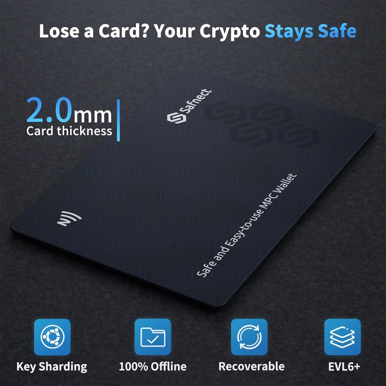 کیف پول سخت افزاری رمزنگاری NFC – پشتیبان گیری بدون عبارت بازیابی با 3 کارت، ذخیره سازی سرد برای بیت کوین، اتریوم، سولانا و بیش از 2000 ارز دیجیتال، کیف پول آفلاین فوق امن، راه اندازی با یک ضربه کیف پول سخت افزاری رمزنگاری NFC – پشتیبان گیری بدون عبارت بازیابی با 3 کارت، ذخیره سازی سرد برای بیت کوین، اتریوم، سولانا و بیش از 2000 ارز دیجیتال، کیف پول آفلاین فوق امن، راه اندازی با یک ضربه