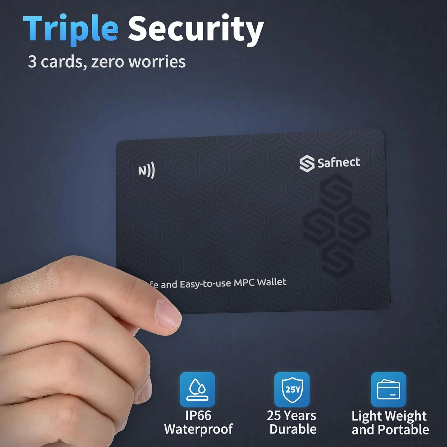 کیف پول سخت افزاری رمزنگاری NFC – پشتیبان گیری بدون عبارت بازیابی با 3 کارت، ذخیره سازی سرد برای بیت کوین، اتریوم، سولانا و بیش از 2000 ارز دیجیتال، کیف پول آفلاین فوق امن، راه اندازی با یک ضربه کیف پول سخت افزاری رمزنگاری NFC – پشتیبان گیری بدون عبارت بازیابی با 3 کارت، ذخیره سازی سرد برای بیت کوین، اتریوم، سولانا و بیش از 2000 ارز دیجیتال، کیف پول آفلاین فوق امن، راه اندازی با یک ضربه