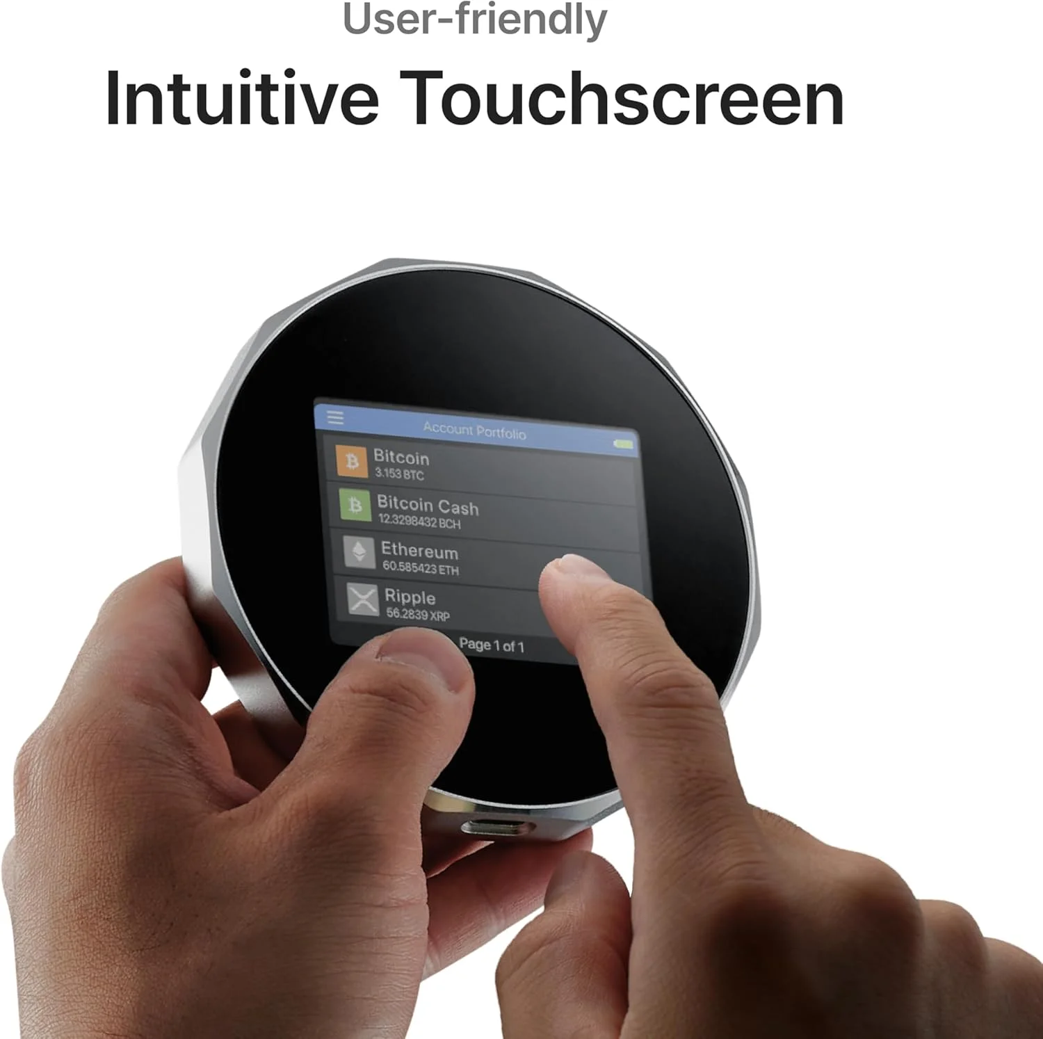 کیف پول سخت افزاری امنیتی SecuX V20 Plus با بلوتوث و پشتیبانی از NFT - پلتفرم متقابل - به راحتی بیت کوین، اتریوم، BTC، ETH، SOL، LTC، Doge، BNB، XLM، ERC20، BSC و موارد دیگر را مدیریت کنید (V20)