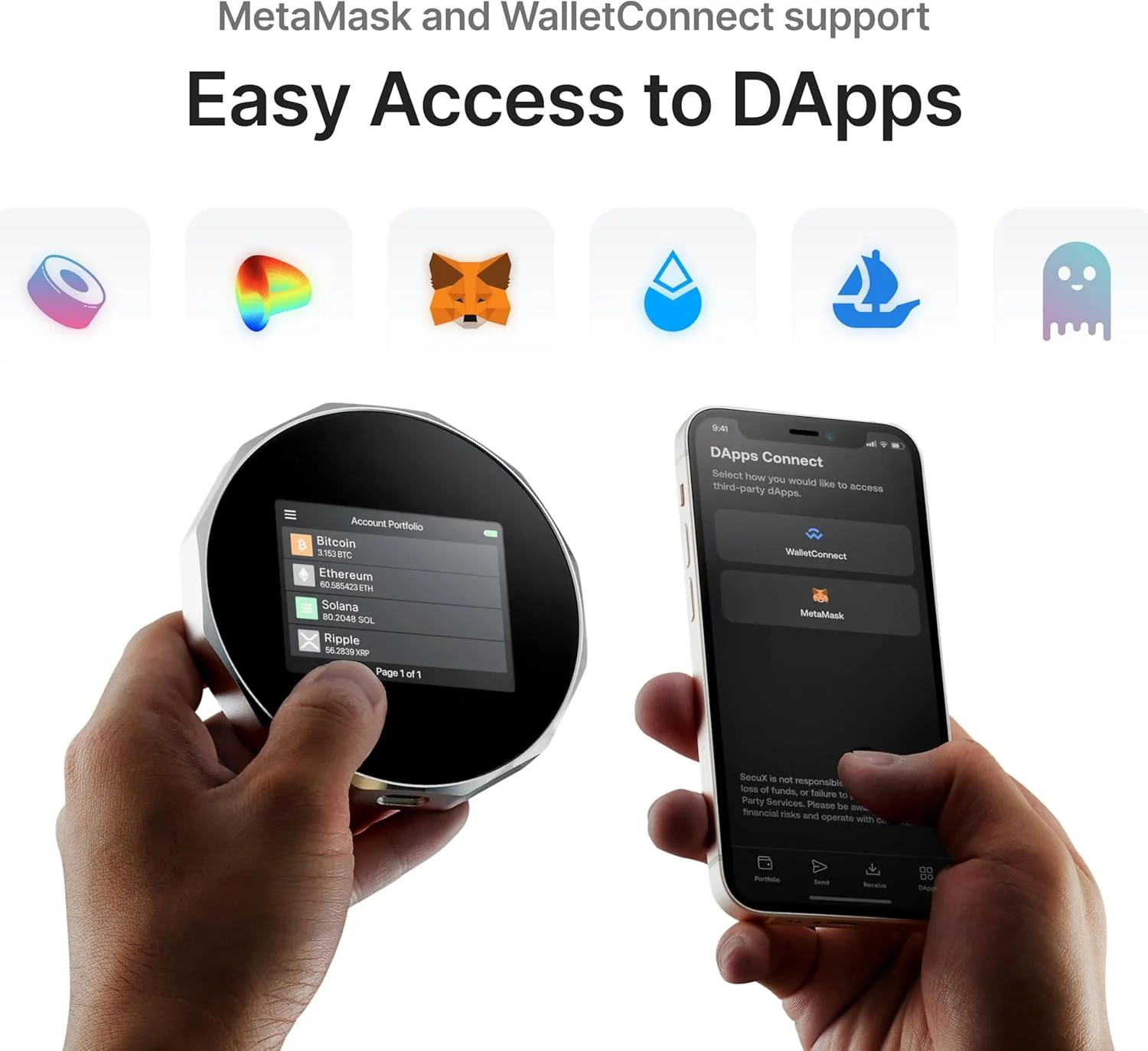 کیف پول سخت افزاری امنیتی SecuX V20 Plus با بلوتوث و پشتیبانی از NFT - پلتفرم متقابل - به راحتی بیت کوین، اتریوم، BTC، ETH، SOL، LTC، Doge، BNB، XLM، ERC20، BSC و موارد دیگر را مدیریت کنید (V20)