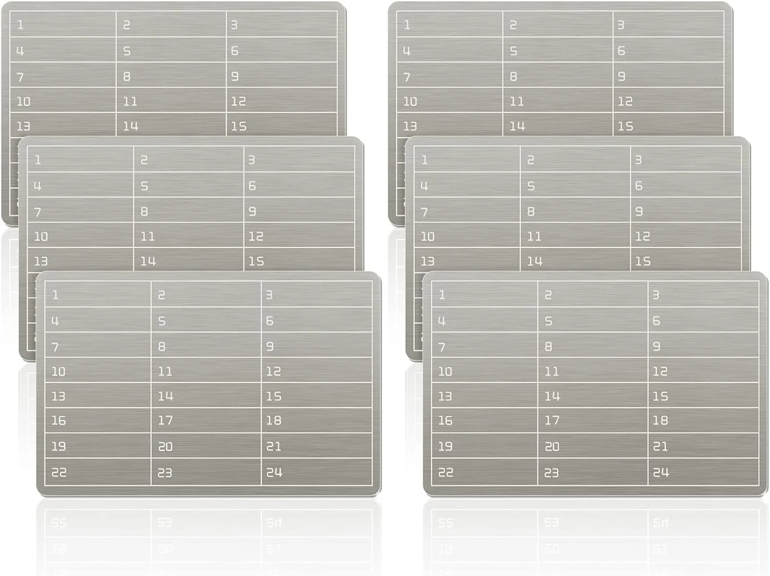 کیف پول فلزی استیل برای ذخیره سازی عبارات بازیابی ارزهای دیجیتال، مناسب برای پشتیبان گیری سرد سخت افزاری بیت کوین، 6 صفحه