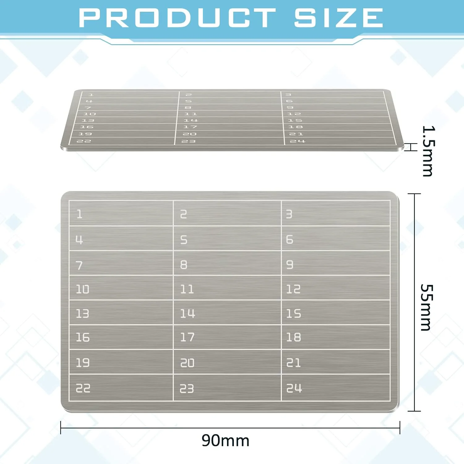 کیف پول فلزی استیل برای ذخیره سازی عبارات بازیابی ارزهای دیجیتال، مناسب برای پشتیبان گیری سرد سخت افزاری بیت کوین، 6 صفحه