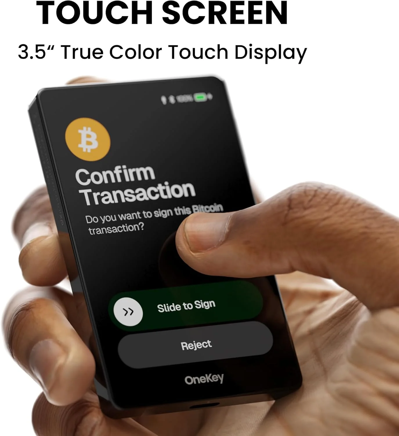 کیف پول سرد ارز دیجیتال OneKey Pro – کلیدهای آفلاین، 4× EAL6+ عناصر امن، صفحه لمسی 3.5 اینچی، باز کردن قفل با اثر انگشت، بلوتوث/USB-C، پشتیبانی از 10000+ سکه و NFT (مشکی) کیف پول سرد ارز دیجیتال OneKey Pro – کلیدهای آفلاین، 4× EAL6+ عناصر امن، صفحه لمسی 3.5 اینچی، باز کردن قفل با اثر انگشت، بلوتوث/USB-C، پشتیبانی از 10000+ سکه و NFT (مشکی)