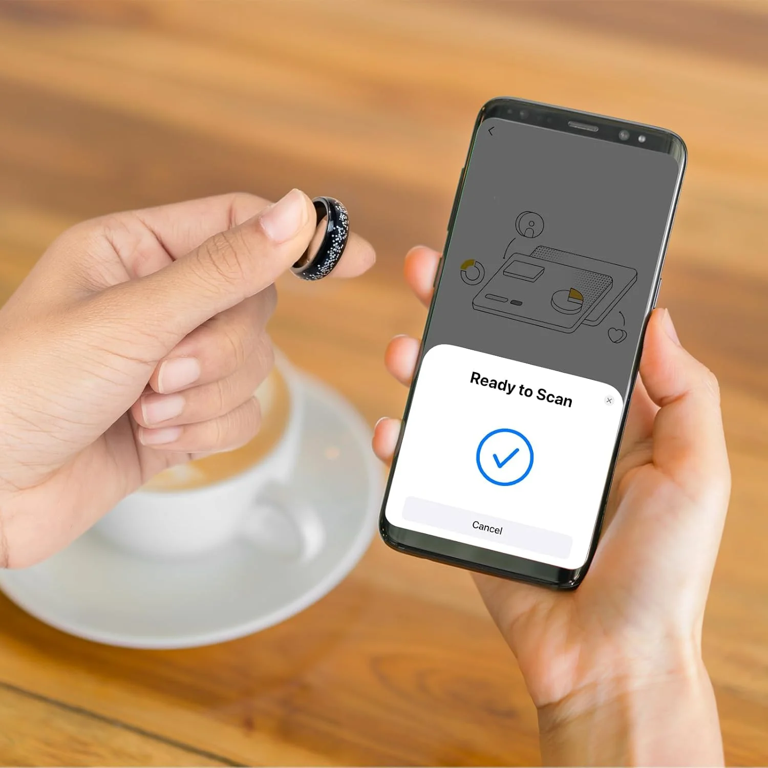 حلقه و گردنبند کیف پول سرد ارز دیجیتال، کیف پول سرد تراشه ایمن، فضای ذخیره سازی رمزگذاری شده، زیرکونیوم ضد آب قابل پوشیدن برای ارزهای مختلف مانند بیت کوین، اتریوم و غیره