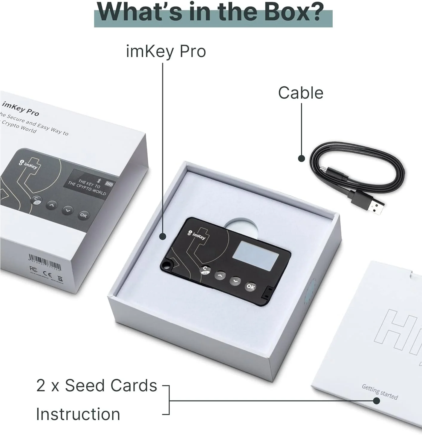 کیف پول سخت افزاری ارز دیجیتال imKey Pro، سطح امنیتی CC EAL 6+، عملکرد آفلاین، چند امنیتی، ذخیره ایمن ارزهای دیجیتال شما (اتریوم، بیت کوین، لایت کوین و غیره)، NFTها، لایه 2، EVM کیف پول سخت افزاری ارز دیجیتال imKey Pro، سطح امنیتی CC EAL 6+، عملکرد آفلاین، چند امنیتی، ذخیره ایمن ارزهای دیجیتال شما (اتریوم، بیت کوین، لایت کوین و غیره)، NFTها، لایه 2، EVM