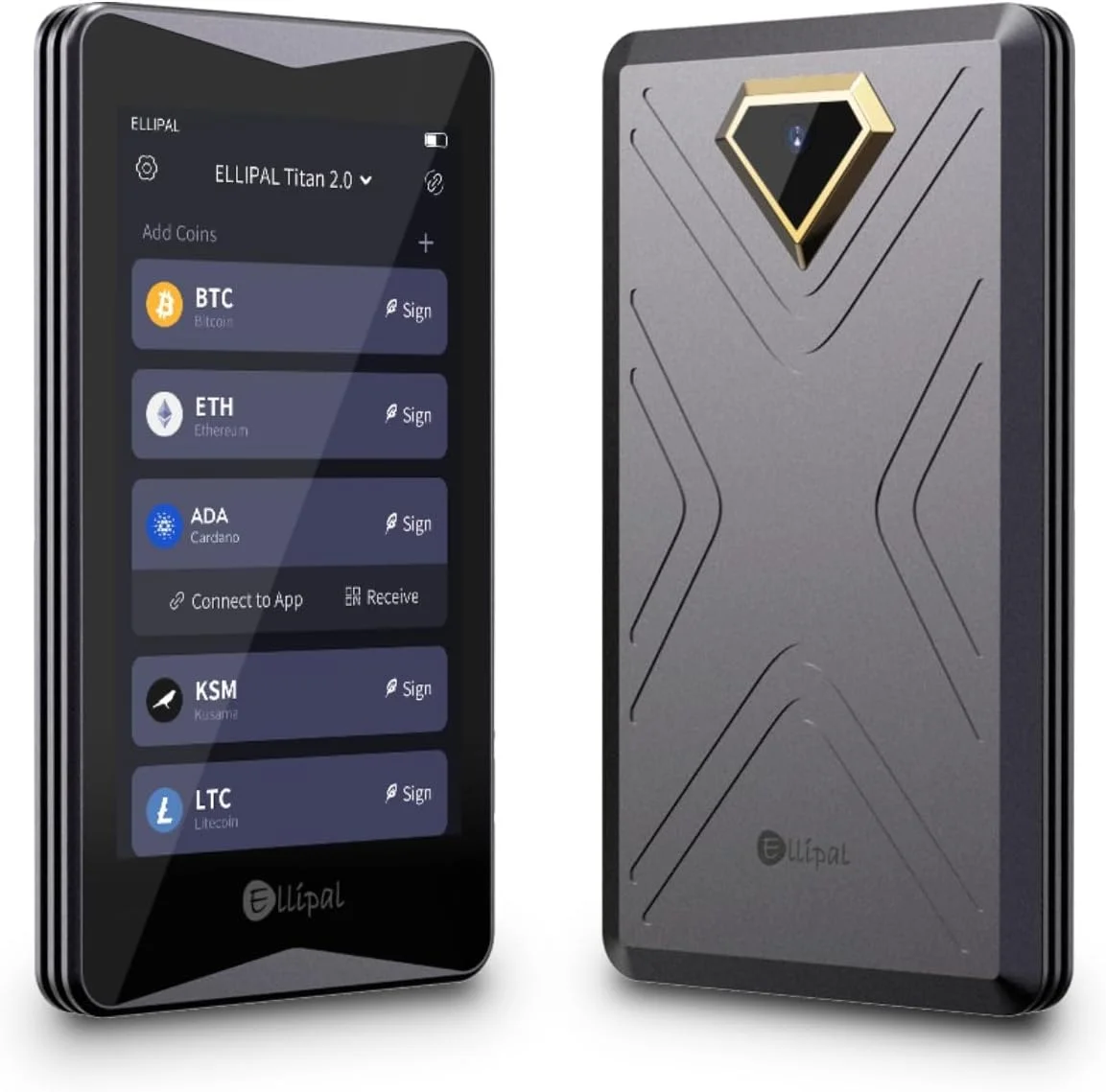 کیف پول سرد ارز دیجیتال ELLIPAL Titan 2.0، 100% آفلاین و بدون اتصال - کیف پول امن برای بیش از 10000 سکه، توکن و NFT