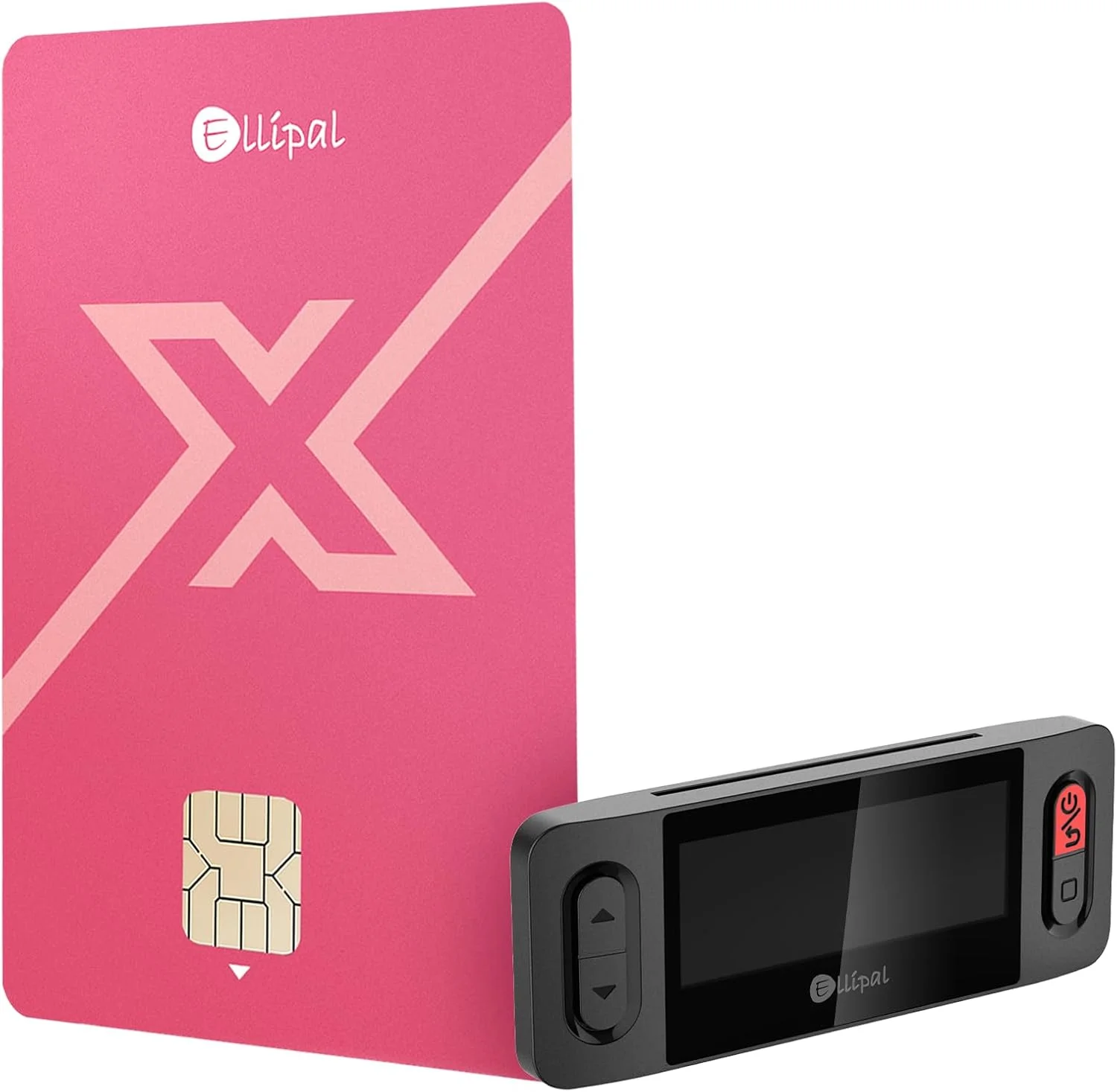 کیف پول سرد ارز دیجیتال Ellipal X Card - قرمز تمشکی (همراه با کیت لوازم جانبی اولیه)