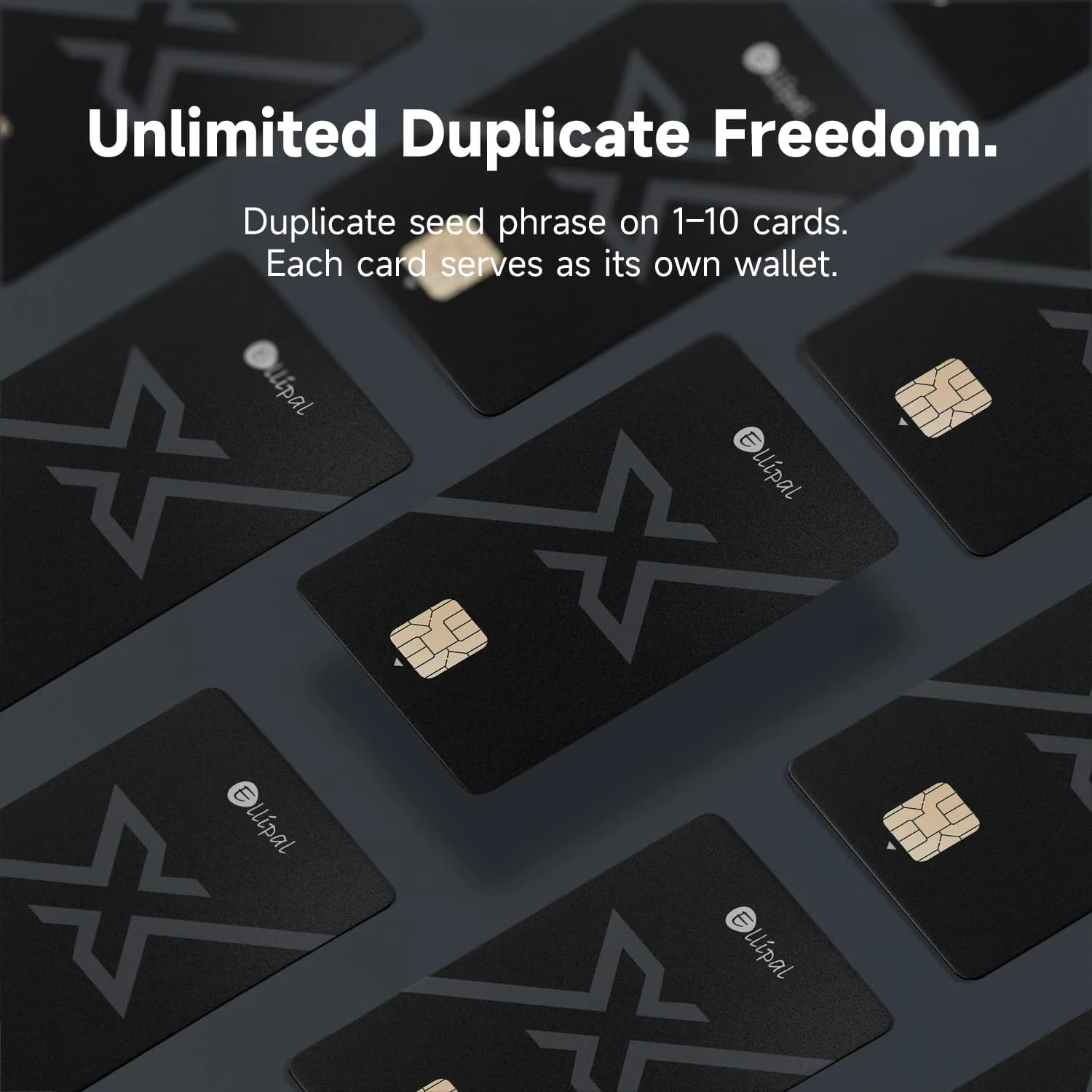 کارت پشتیبان عبارت بازیابی ELLIPAL X Card DUO (شروع کننده X شامل نمی شود)