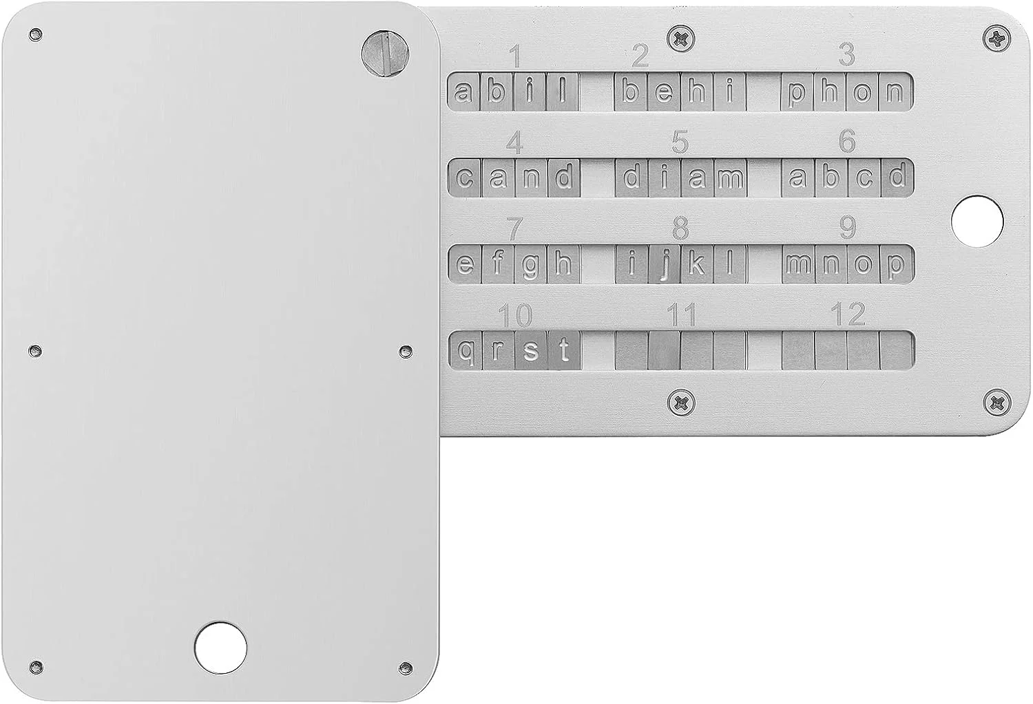 کیف پول استیل کریپتو برای بیت کوین، پشتیبان گیری سرد از سید ارز دیجیتال، کیف پول سخت افزاری سرد برای ذخیره سید کریپتو، پشتیبانی از تا 24 کلمه
