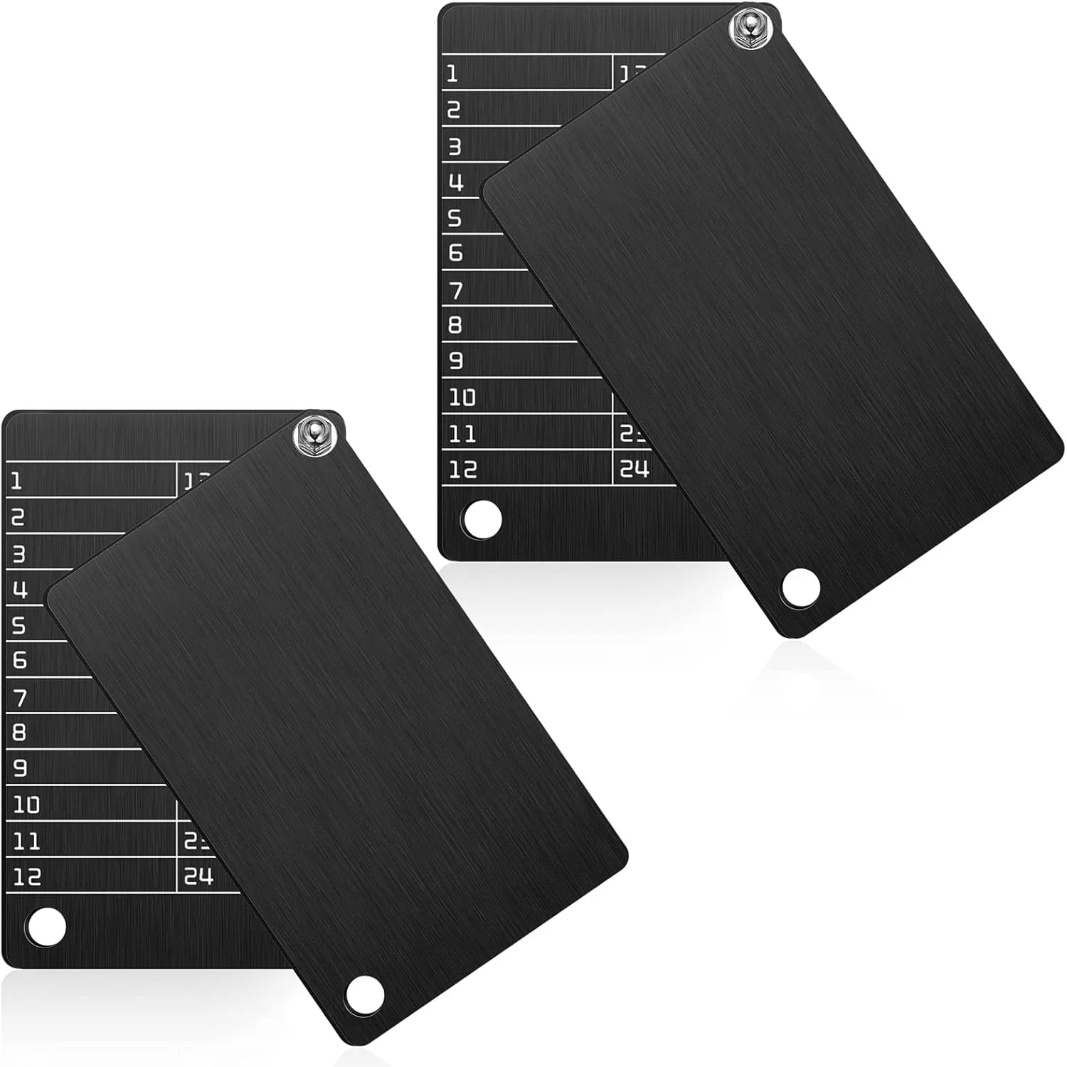 کیف پول استیل Hotop با 4 صفحه برای ذخیره سازی عبارات بازیابی ارز دیجیتال، سازگار با سخت افزار BIP39 (مشکی)