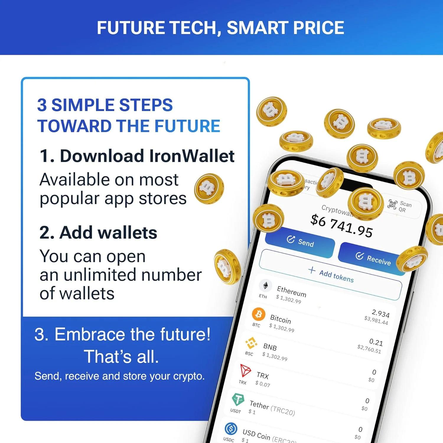 کیف پول رمزنگاری - طرح چوب - بسته 2 عددی - امنیت خود را افزایش دهید - ذخیره سازی عبارت اولیه