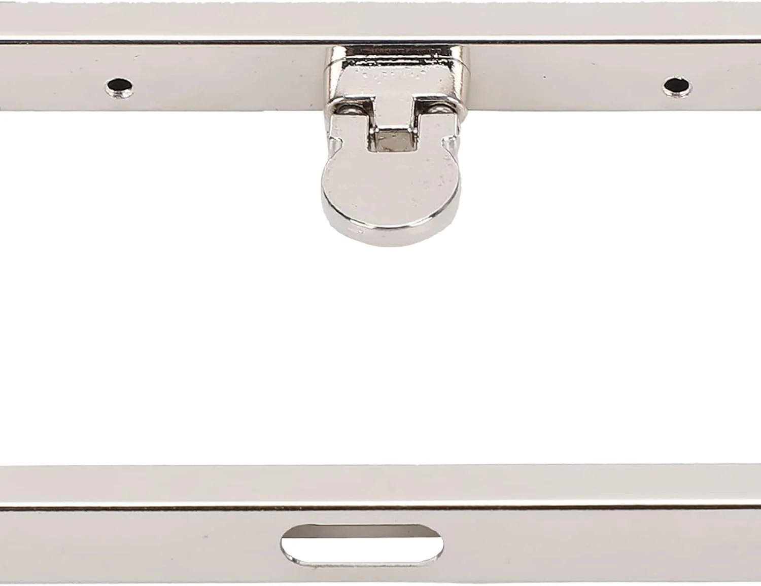 فریم فلزی کیف پول GLOGLOW، 6 عدد قفل کیف لوازم ساخت کیف گیره کانال مستقیم فریم فلزی کیف پول لوازم جانبی کیف با ضلع صاف (نقره ای) ساخت کیف پول فریم فلزی کیف پول GLOGLOW، 6 عدد قفل کیف لوازم ساخت کیف گیره کانال مستقیم فریم فلزی کیف پول لوازم جانبی کیف با ضلع صاف (نقره ای) ساخت کیف پول