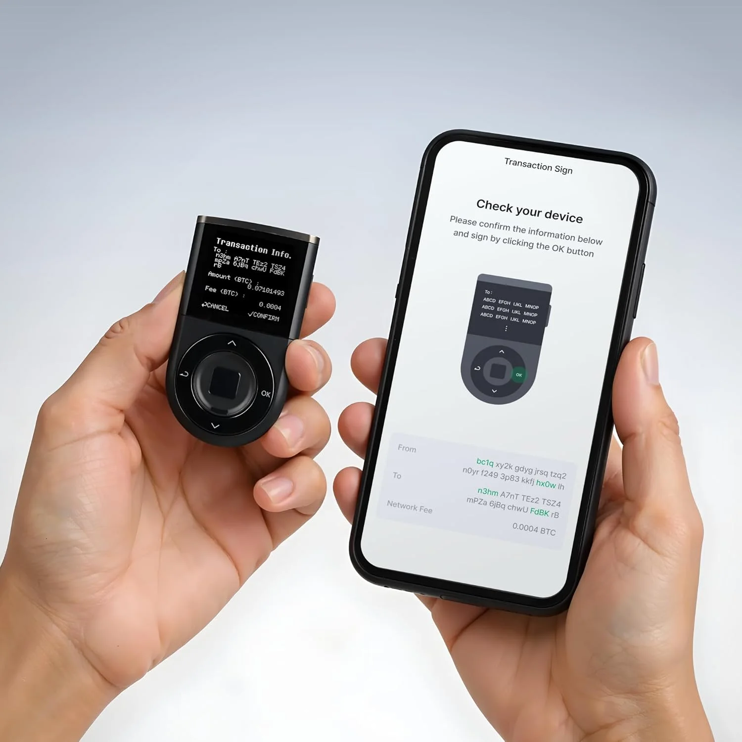 کیف پول سخت افزاری D'CENT – کیف پول سرد بیومتریک برای ارزهای دیجیتال با احراز هویت اثر انگشت | ذخیره سازی امن بلوتوث برای بیت کوین، اتریوم، XRP، XDC، سولانا، استیبل کوین ها و غیره