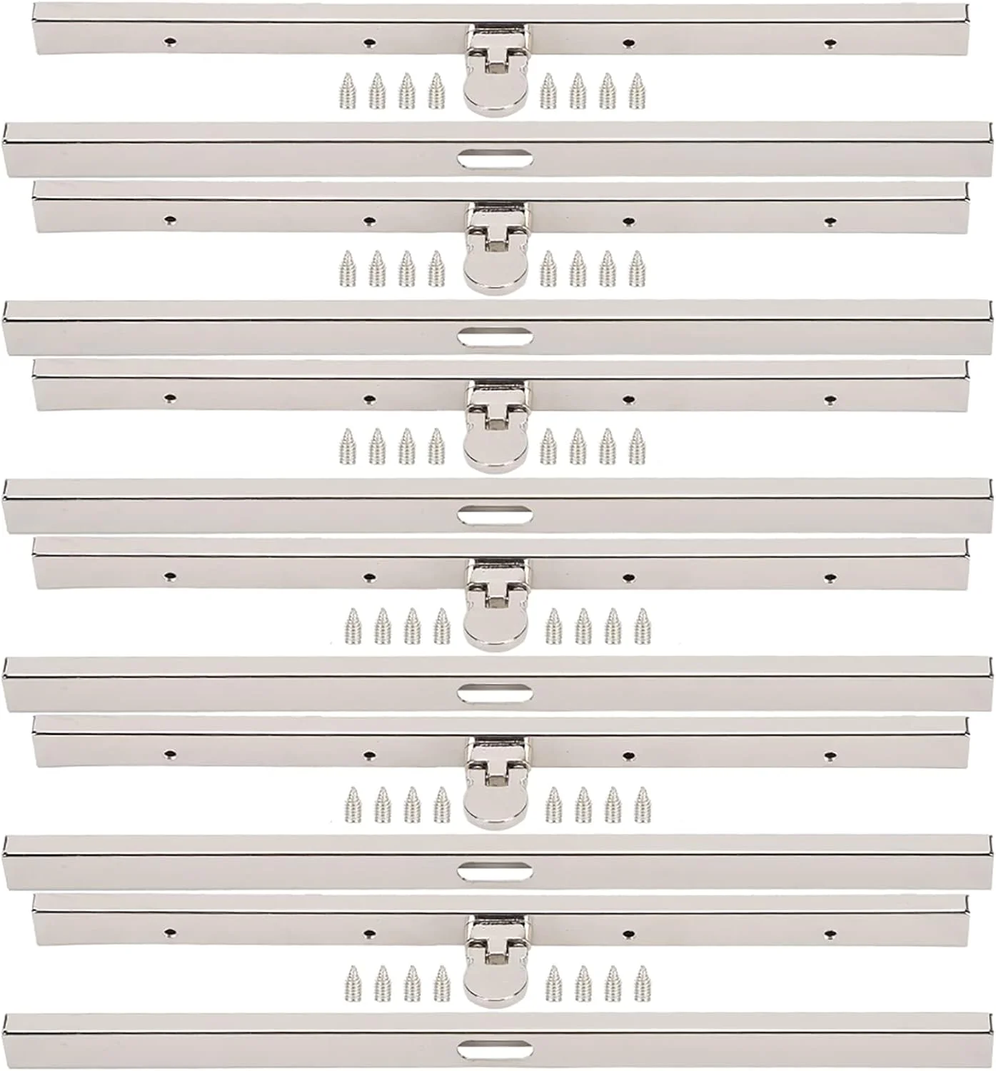 فریم کیف پول کانال مستقیم منحصر به فرد و ظریف Jeanoko، دسته کیف برای ساخت کیف دستی لوازم جانبی سخت افزاری (نقره ای) فریم کیف پول کانال مستقیم منحصر به فرد و ظریف Jeanoko، دسته کیف برای ساخت کیف دستی لوازم جانبی سخت افزاری (نقره ای)