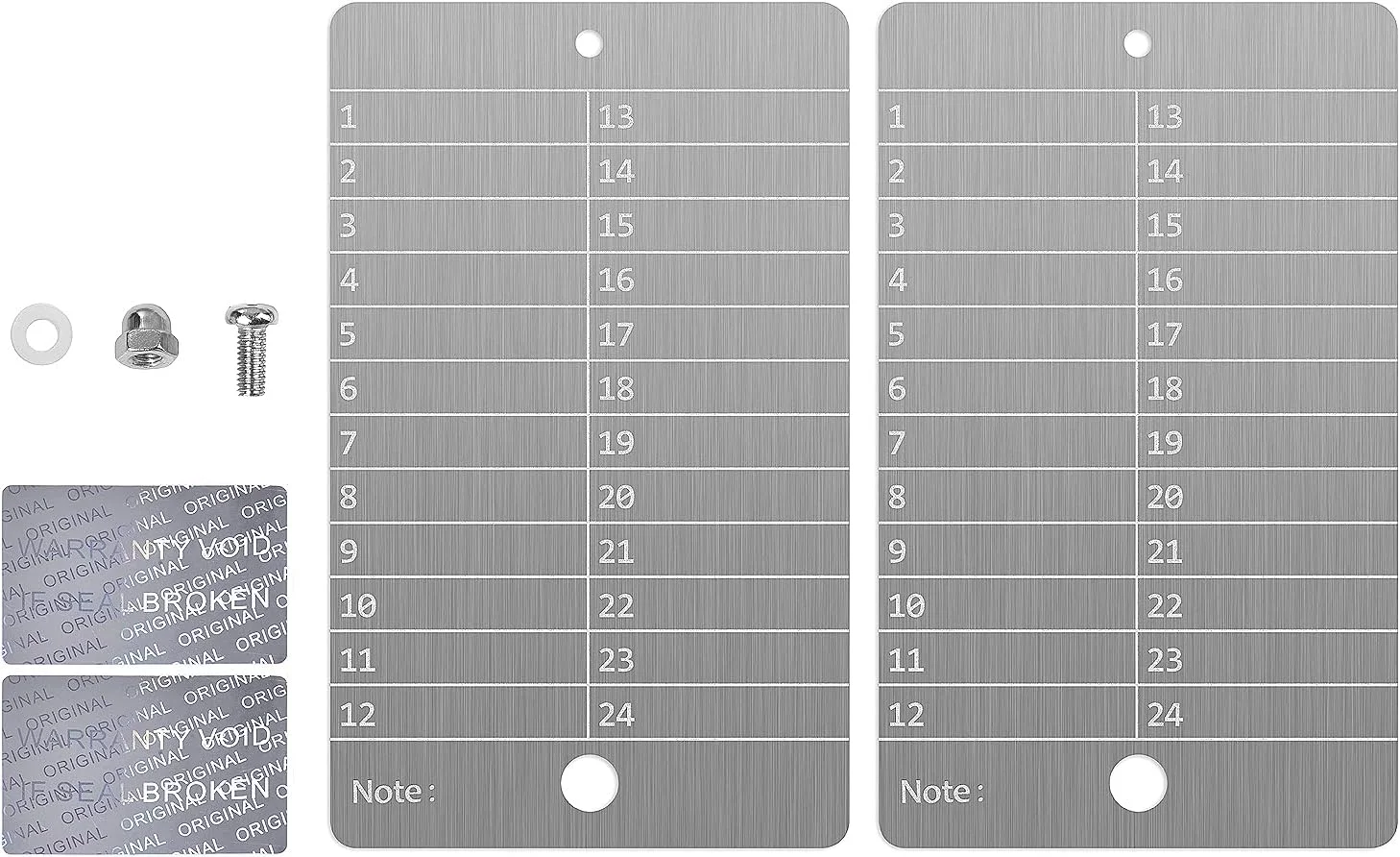 کیف پول استیل بیت کوین، کیف پول ارز دیجیتال برای پشتیبان گیری سخت افزاری کیف پول سرد، ذخیره سازی بذر رمزنگاری بیت کوین سازگار با تمام سخت افزارهای BIP39 (2 صفحه و مهر و موم ضد دستکاری، فولاد ضد زنگ)