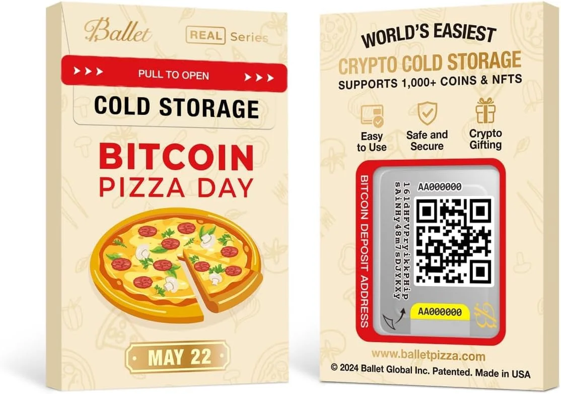 بسته 2 عددی پیتزا باله - ساده ترین روش ذخیره سازی سرد ارز دیجیتال - کیف پول سخت افزاری ارز دیجیتال غیر قابل توصیف برای بیت کوین، اتریوم، XRP، لایت کوین و بیش از 200 ارز دیجیتال دیگر