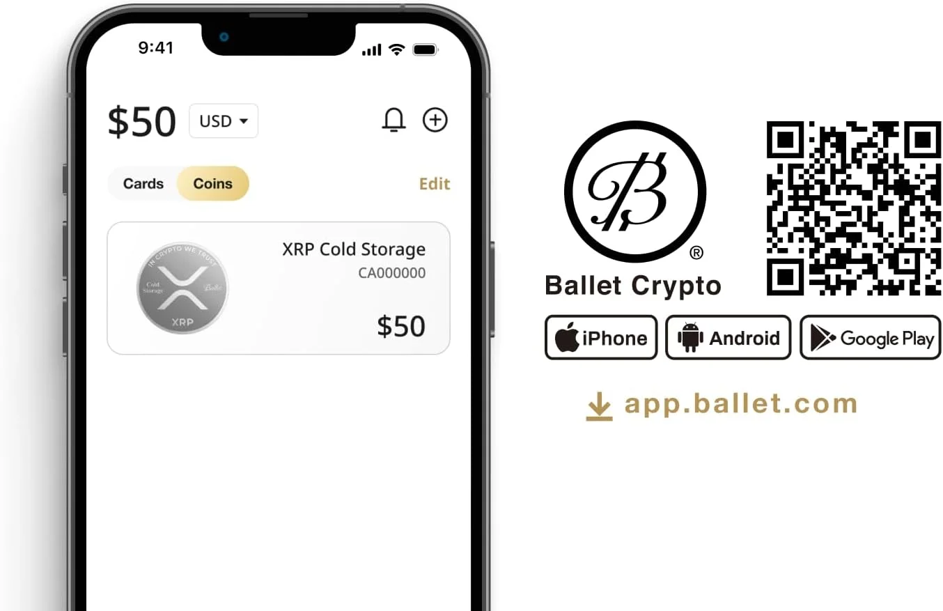 سردخانه ارز دیجیتال باله - کیف پول سخت افزاری ضد هک استیل ضد زنگ - ارز دیجیتال XRP (ارز دیجیتال XRP 5)