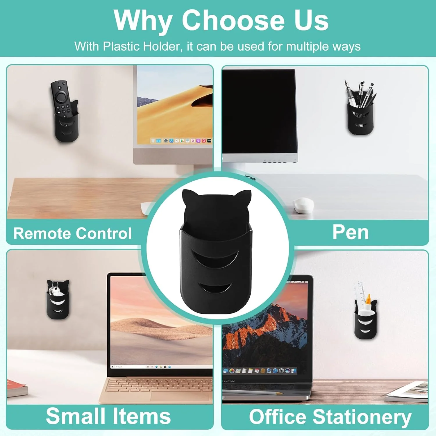 آداپتور VESA سازگار با مانیتورهای سری Samsung Odyssey G6/G7 سایز 27 و 32 اینچ، مشکی، پایه دیواری متحرک برای مانیتورهای خمیده 27 و 32 اینچ سامسونگ به همراه نگهدارنده قلم و بست کابل