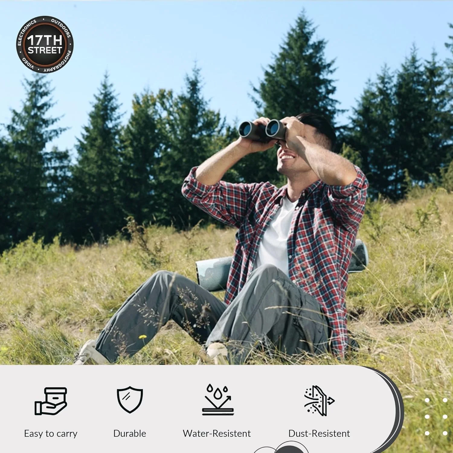 دوربین دوچشمی ضدآب نیکون PROSTAFF P7 10x30 برای بزرگسالان | دوربین دوچشمی مسافرتی کوچک و جمع و جور برای تماشای پرندگان | بند هارنس دوربین دوچشمی، سیستم تمیز کننده قلم لنز و مجموعه چراغ قوه دوربین دوچشمی ضدآب نیکون PROSTAFF P7 10x30 برای بزرگسالان | دوربین دوچشمی مسافرتی کوچک و جمع و جور برای تماشای پرندگان | بند هارنس دوربین دوچشمی، سیستم تمیز کننده قلم لنز و مجموعه چراغ قوه