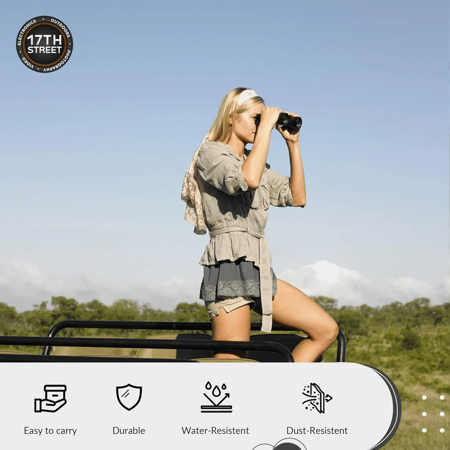 دوربین دوچشمی ضدآب نیکون PROSTAFF P7 8x42 برای بزرگسالان | دوربین دوچشمی مسافرتی کوچک و جمع و جور برای تماشای پرندگان | بند هارنس دوربین دوچشمی، سیستم تمیز کننده قلم لنز و مجموعه چراغ قوه