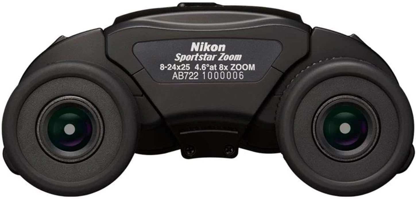 دوربین شکاری زوم نیکون Sportstar با بزرگنمایی 8-24x25 میلی‌متر - لنزهای چند لایه پوشش داده شده، منشورهای Porro، کنترل فوکوس سریع - دوربین شکاری سبک و جمع و جور برای رویدادهای ورزشی، حیات وحش و تماشای فضای باز