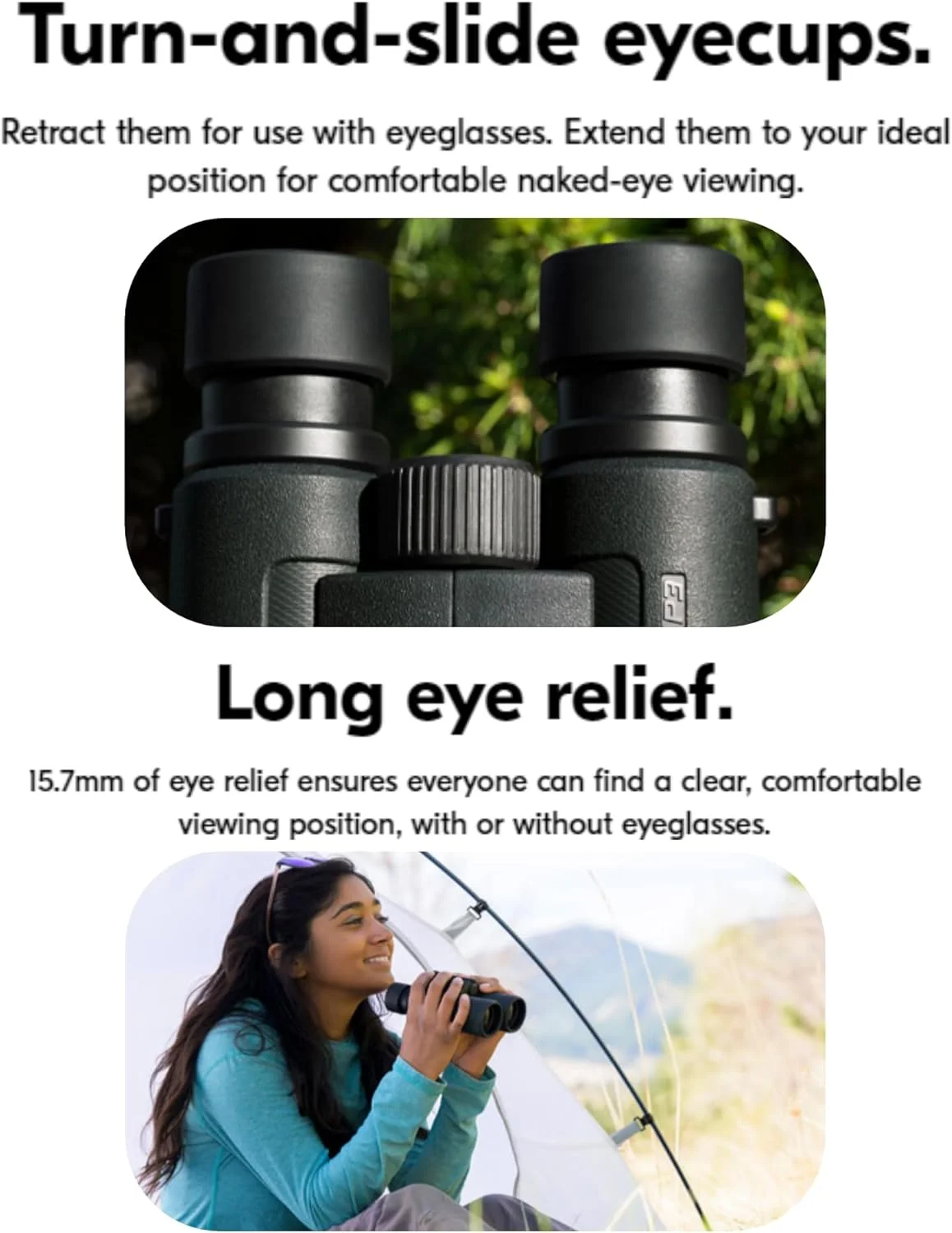 دوربین دوچشمی نیکون Prostaff P3 10x42 (16777) مشکی به همراه قلم تمیز کننده لنز و پارچه - دوربین دوچشمی قدرتمند و جمع و جور برای تماشا پرندگان و پیاده روی، زوم سبک وزن مسافرتی