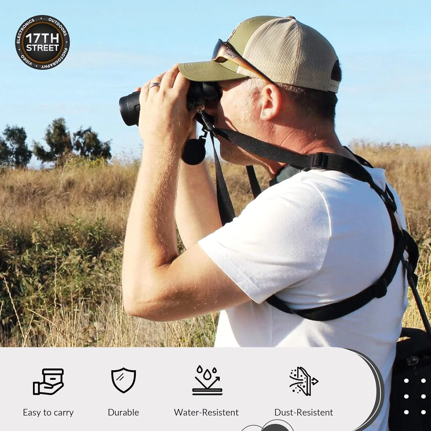 دوربین دوچشمی نیکون Monarch M7 8x42 مدل 16765 به همراه قلم تمیز کننده لنز، بند گردنی و چراغ قوه