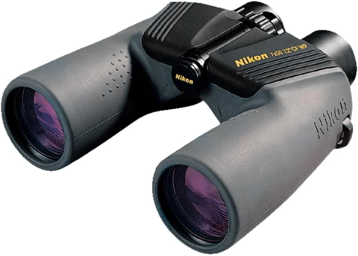 دوربین دوچشمی دریایی ضدآب نیکون OceanPro 7x50 - منشور Porro با پوشش چند لایه روشن، انتقال نور بالا، فاصله چشمی زیاد، دوربین دوچشمی ضد آب و ضد مه برای قایق‌رانی و دریانوردی (7440)