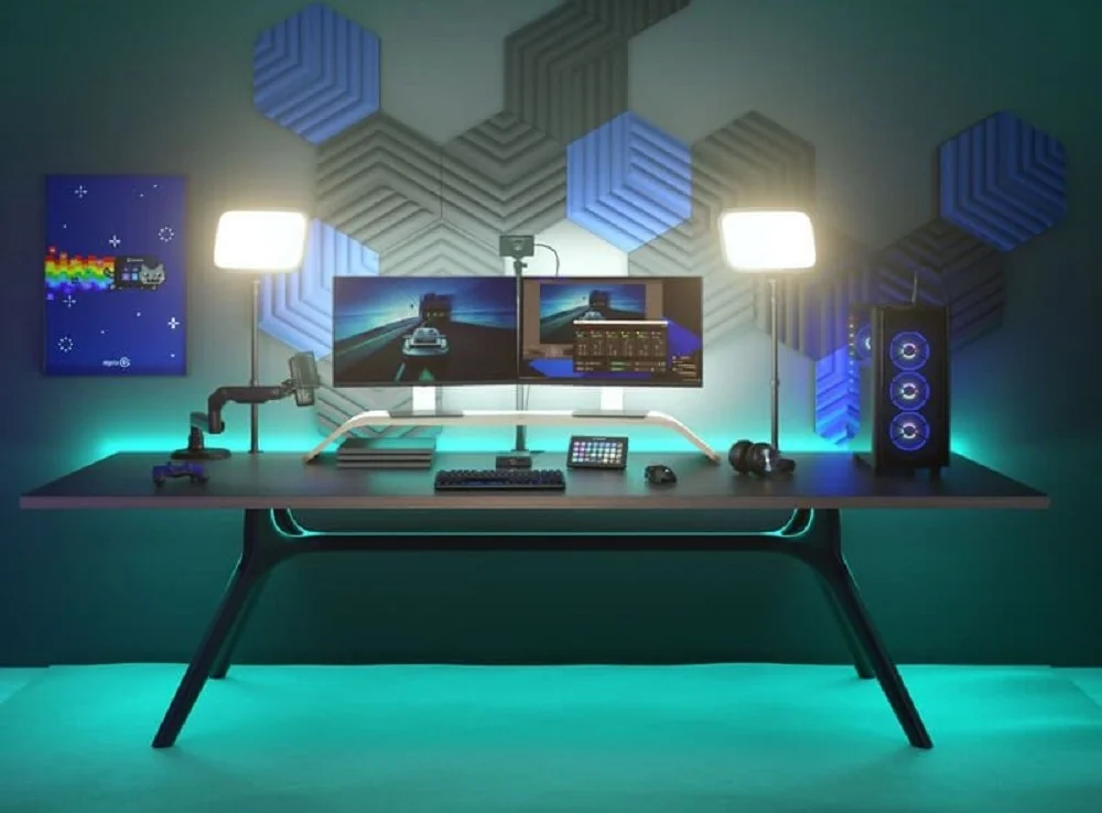 پنل های آکوستیک Elgato Wave Panels Foam Starter Set، جنس قاب پلاستیکی کامپوزیت، آبی | 10AAL9901 پنل های آکوستیک Elgato Wave Panels Foam Starter Set، جنس قاب پلاستیکی کامپوزیت، آبی | 10AAL9901