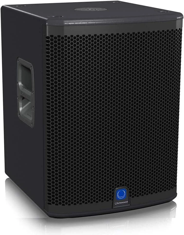 ساب ووفر اکتیو 15 اینچی Turbosound IQ15B با پردازشگر سیگنال دیجیتال KLARK TEKNIK، توان خروجی 3000 وات، مناسب سیستم صوتی PA و دی جی