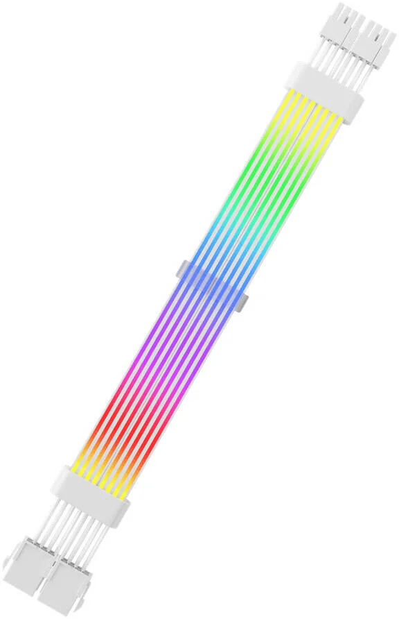 کابل افزایش طول ARGB با دو کانکتور (6+2) پین WJCOOLMAN، همگام سازی ARGB 5 ولت 3 پین، سیلیکونی / TPE (انعطاف پذیر)، مس 18 AWG، سفید | ATX با 6+2 پین کابل افزایش طول ARGB با دو کانکتور (6+2) پین WJCOOLMAN، همگام سازی ARGB 5 ولت 3 پین، سیلیکونی / TPE (انعطاف پذیر)، مس 18 AWG، سفید | ATX با 6+2 پین