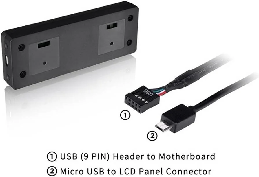 کیت صفحه نمایش ال سی دی 3.9 اینچی Thermaltake، رزولوشن 128 x 480 (RGB)، اتصال Micro USB به USB (9 پین)، کاملاً قابل تنظیم با TT RGB Plus 2.0، مشکی | AC-073-OO1NAN-A1 کیت صفحه نمایش ال سی دی 3.9 اینچی Thermaltake، رزولوشن 128 x 480 (RGB)، اتصال Micro USB به USB (9 پین)، کاملاً قابل تنظیم با TT RGB Plus 2.0، مشکی | AC-073-OO1NAN-A1