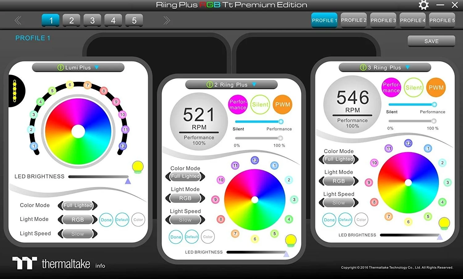 Thermaltake Pacific Lumi Plus نوار LED مغناطیسی با 16.8 میلیون رنگ، بسته 3 عددی | CL-O014-PL00SW-A