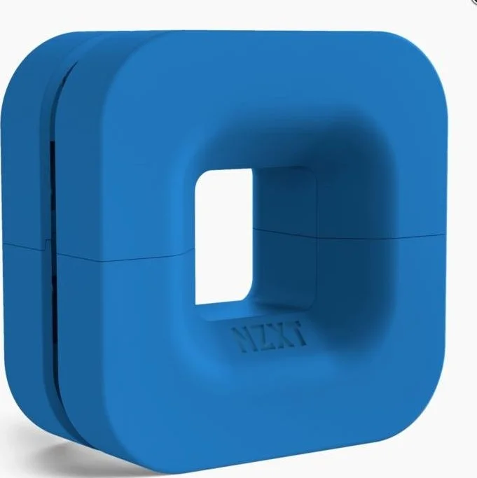 نگهدارنده کابل و هدست سیلیکونی آهنربایی NZXT مدل Puck - آبی