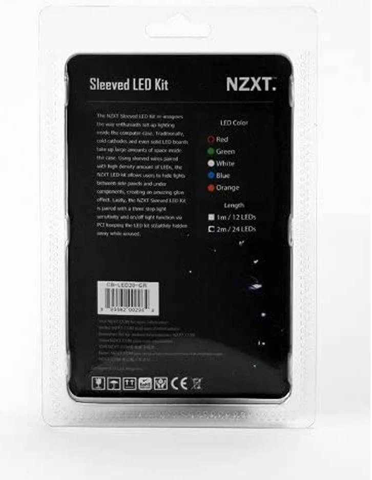 کیت ال ای دی نارنجی 2 متری NZXT با روکش حساس به نور | CB-LED20-OR کیت ال ای دی نارنجی 2 متری NZXT با روکش حساس به نور | CB-LED20-OR
