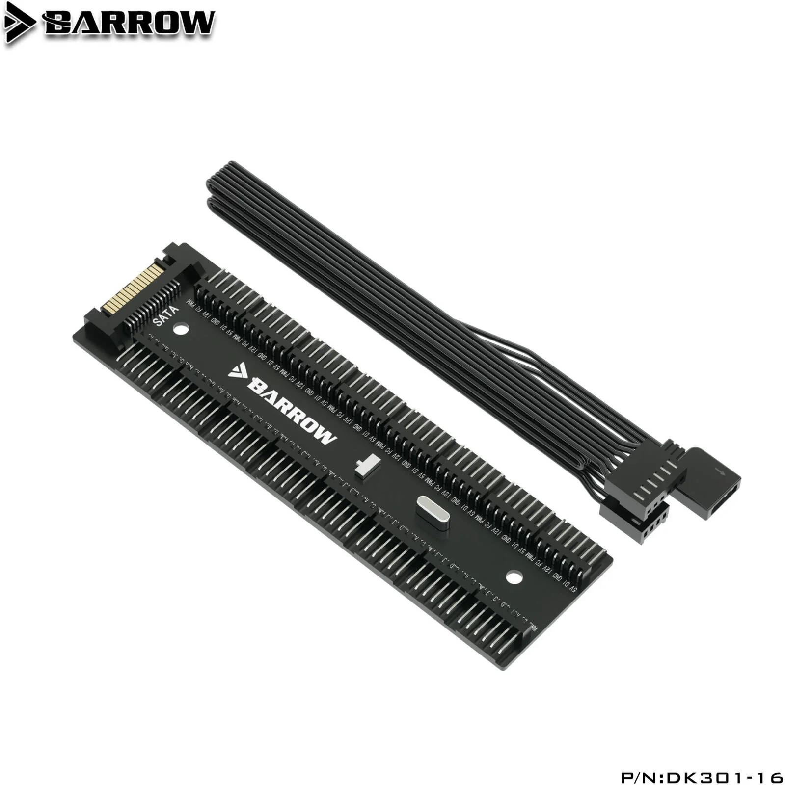 کنترلر یکپارچه 16 راهه RGB و فن بارو با عملکرد کامل، پشتیبانی از کنترل از راه دور و همگام سازی RGB مادربرد | DK301-16