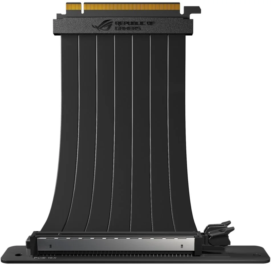 کابل افزایش طول رایزر ایسوس مدل RS200 ROG Strix، ابعاد 240x127x10 میلیمتر، PCI-E 3.0 x16 به همراه آداپتور 90 درجه، طراحی PatentSlot، محافظ EMI - مشکی | 90DC0080-B09000 کابل افزایش طول رایزر ایسوس مدل RS200 ROG Strix، ابعاد 240x127x10 میلیمتر، PCI-E 3.0 x16 به همراه آداپتور 90 درجه، طراحی PatentSlot، محافظ EMI - مشکی | 90DC0080-B09000