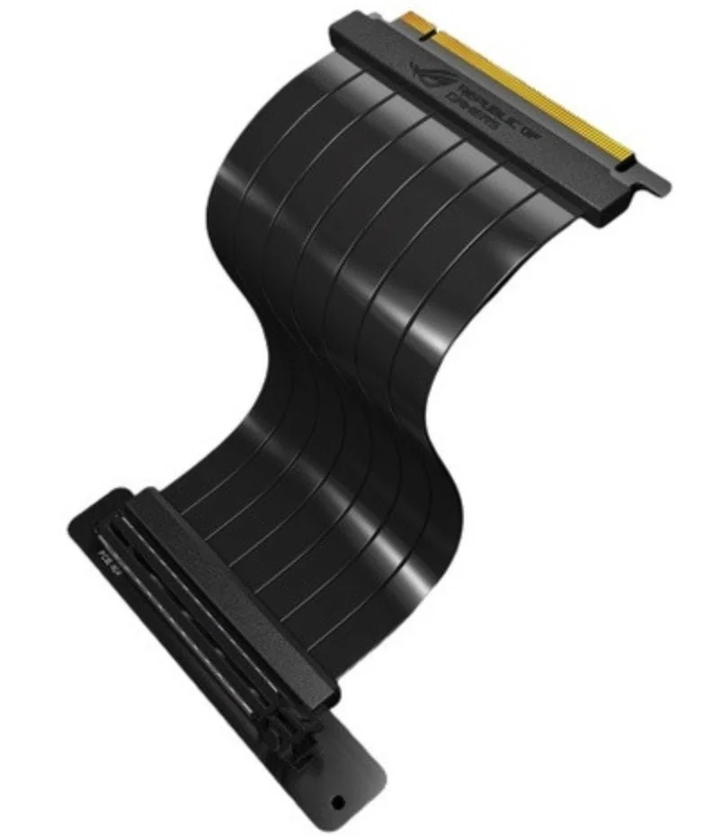 کابل افزایش طول رایزر ایسوس مدل RS200 ROG Strix، ابعاد 240x127x10 میلیمتر، PCI-E 3.0 x16 به همراه آداپتور 90 درجه، طراحی PatentSlot، محافظ EMI - مشکی | 90DC0080-B09000 کابل افزایش طول رایزر ایسوس مدل RS200 ROG Strix، ابعاد 240x127x10 میلیمتر، PCI-E 3.0 x16 به همراه آداپتور 90 درجه، طراحی PatentSlot، محافظ EMI - مشکی | 90DC0080-B09000