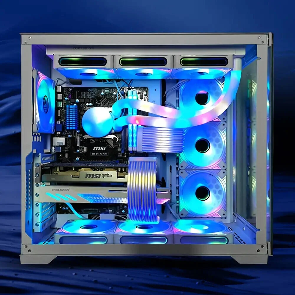 نوار تزئینی نئون خطی نور کامپیوتر، کارت گرافیک مادربرد، نور الهی، سیم برق همگام، نئون رنگین کمانی ARGB، برای 24 پین یا 3X8 پین، سفید