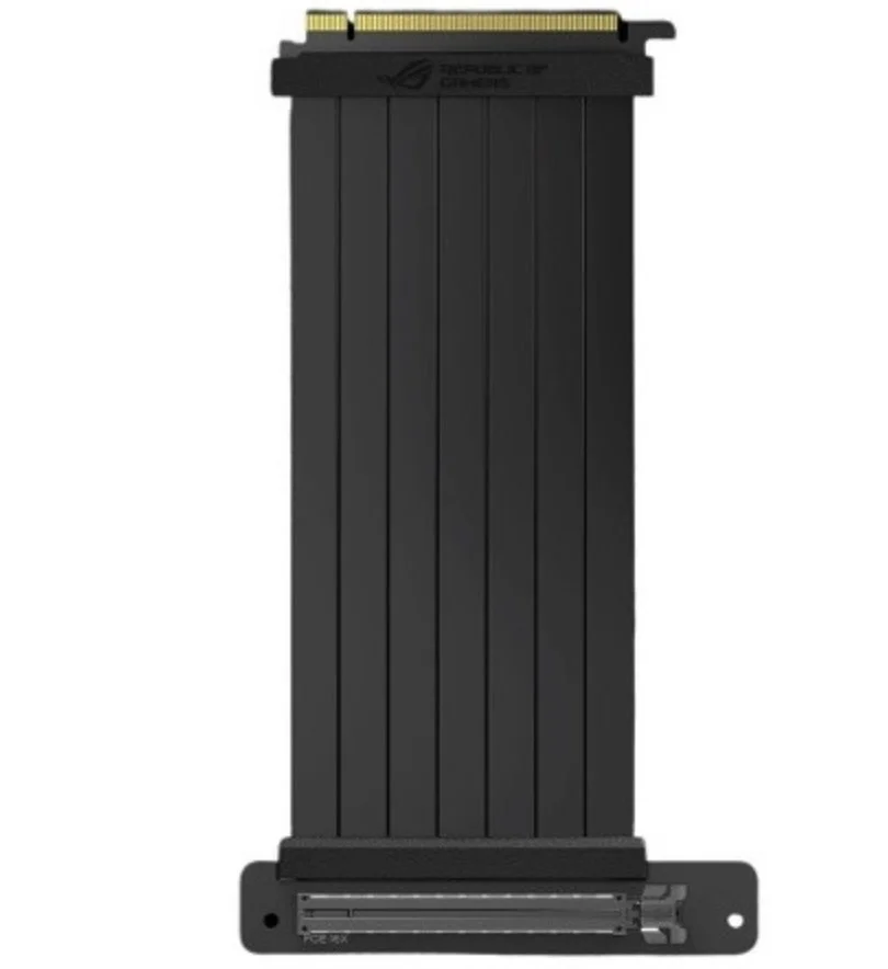 کابل افزایش طول رایزر ایسوس مدل RS200 ROG Strix، ابعاد 240x127x10 میلیمتر، PCI-E 3.0 x16 به همراه آداپتور 90 درجه، طراحی PatentSlot، محافظ EMI - مشکی | 90DC0080-B09000 کابل افزایش طول رایزر ایسوس مدل RS200 ROG Strix، ابعاد 240x127x10 میلیمتر، PCI-E 3.0 x16 به همراه آداپتور 90 درجه، طراحی PatentSlot، محافظ EMI - مشکی | 90DC0080-B09000