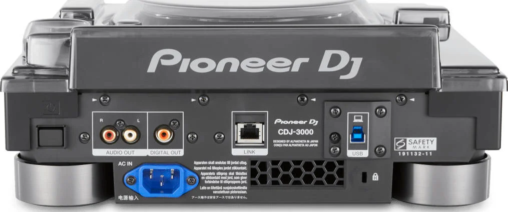 محافظ پلی کربنات شفاف دودی Decksaver DS PC CDJ3000 برای Pioneer DJ CDJ 3000، محافظت در برابر گرد و غبار، ریختن مایعات و ضربه | DS-PC-CDJ3000