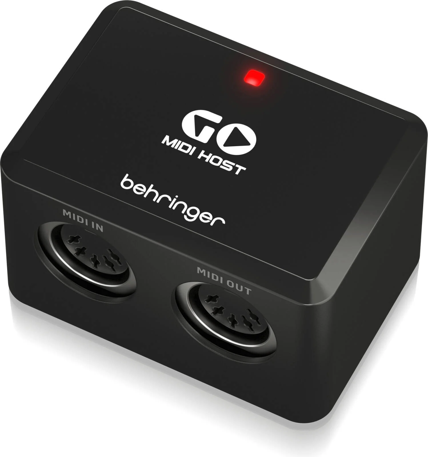 اینترفیس میزبان MIDI/USB جمع و جور Behringer GO MIDI HOST برای اتصال آسان "Plug-and-Play"، ورودی و خروجی 5 پین DIN، سوکت برق USB-C اختصاصی، مشکی | GOMIDIHOST اینترفیس میزبان MIDI/USB جمع و جور Behringer GO MIDI HOST برای اتصال آسان "Plug-and-Play"، ورودی و خروجی 5 پین DIN، سوکت برق USB-C اختصاصی، مشکی | GOMIDIHOST