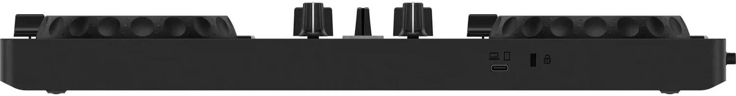 کنترلر دی‌جی ۲ کاناله USB آلفاتتا DDJ FLX2 با فیدر هوشمند، بلوتوث و استریم چند برنامه‌ای، مشکی | DDJ-FLX2